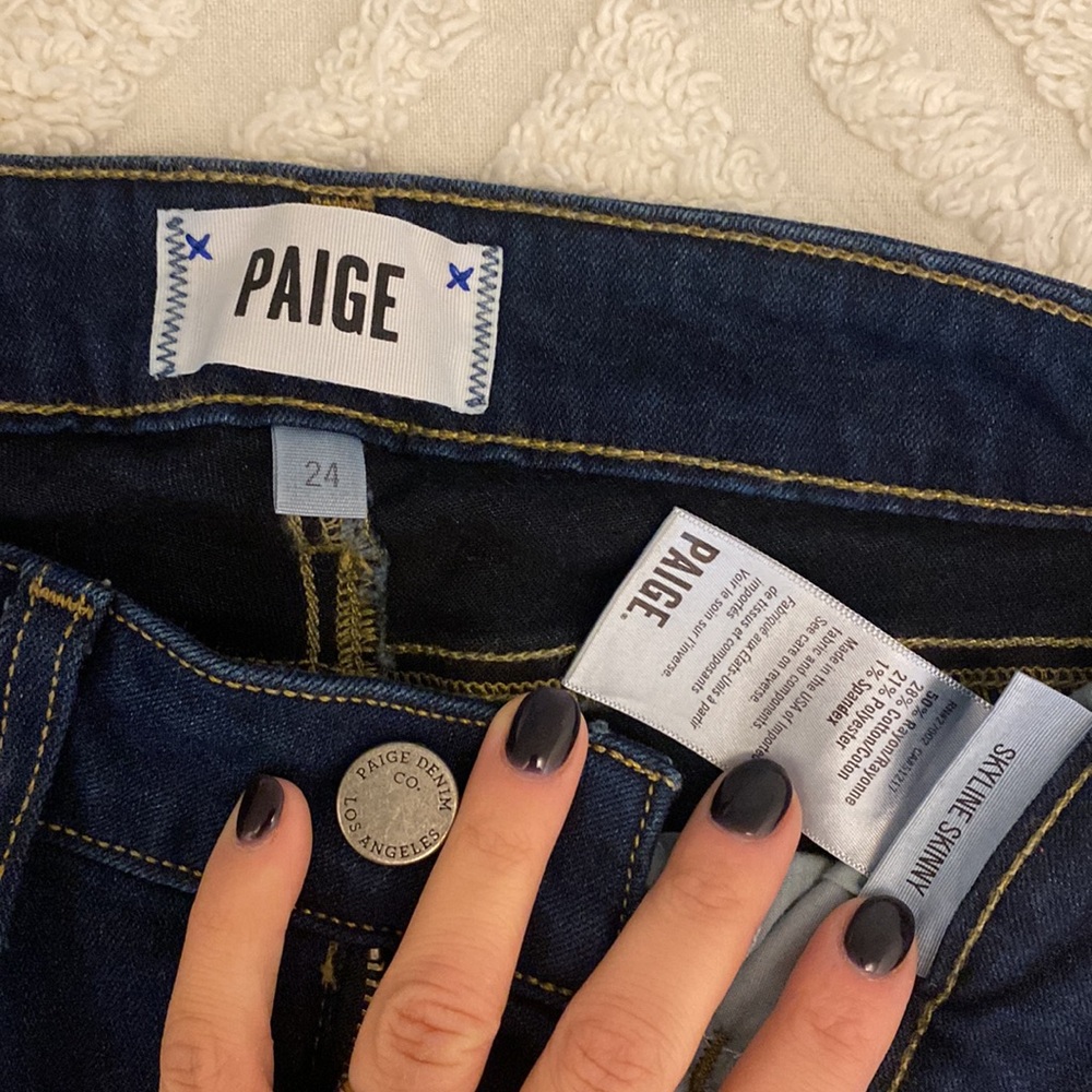 Paige Jeans “skyline skinny” size 24 - Picture 3 of 3